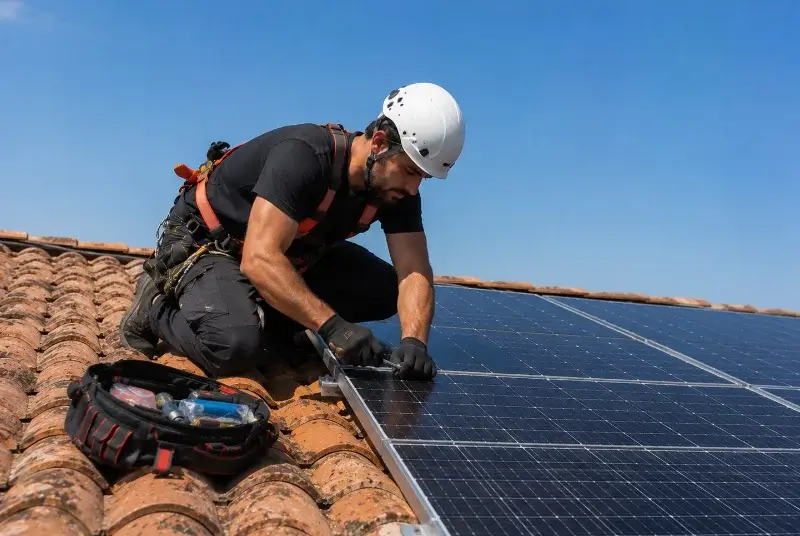 Maintenance et monitoring de panneaux solaires à Sainte-Brigitte