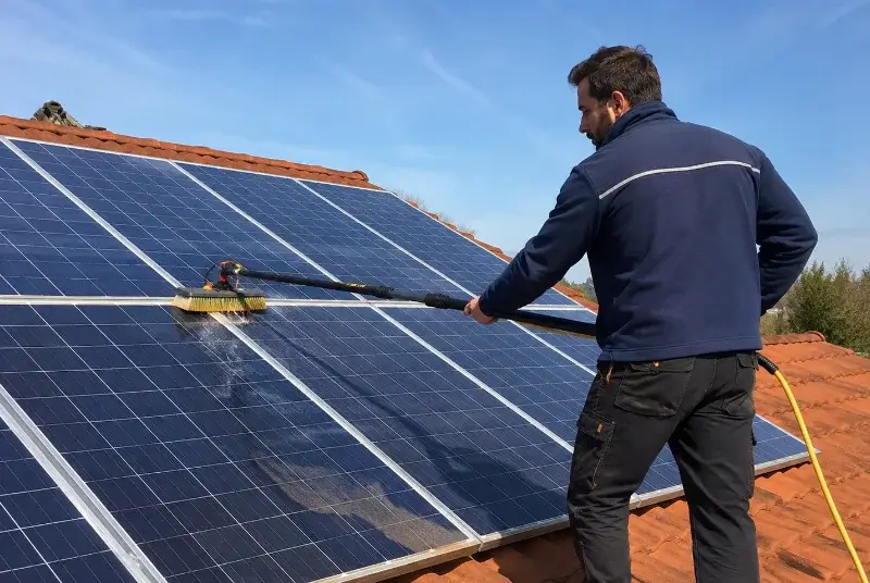 Nettoyage et entretien de panneaux solaires à Sainte-Brigitte
