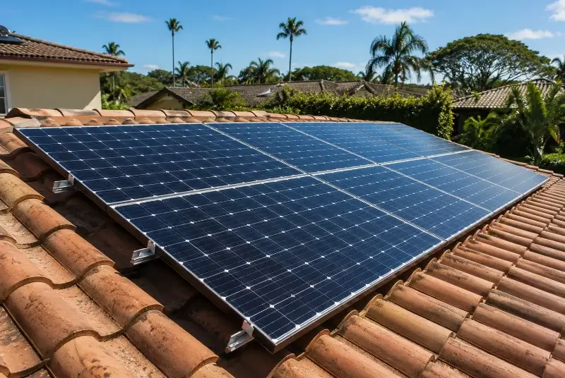 Installation de panneaux solaires à Sainte-Brigitte
